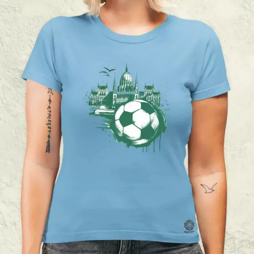 Budapest foci absztrakt v3 női póló