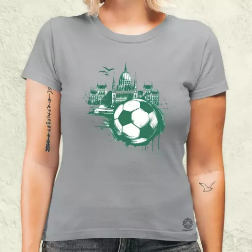 Budapest foci absztrakt v3 női póló