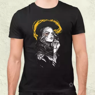 Dark cyberpunk portré v11 férfi póló