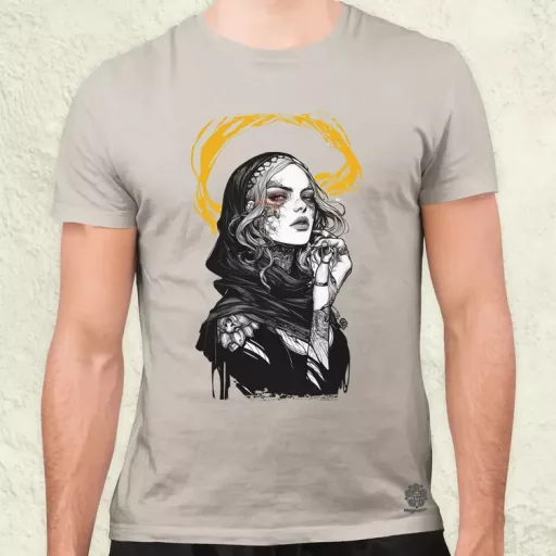 Dark cyberpunk portré v11 férfi póló
