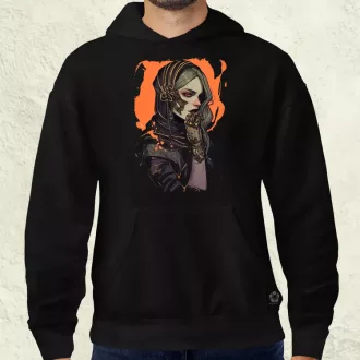 Dark cyberpunk portré v14 férfi pulóver