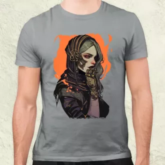 Dark cyberpunk portré v14 férfi póló