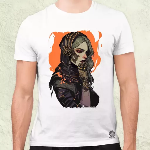 Dark cyberpunk portré v14 férfi póló