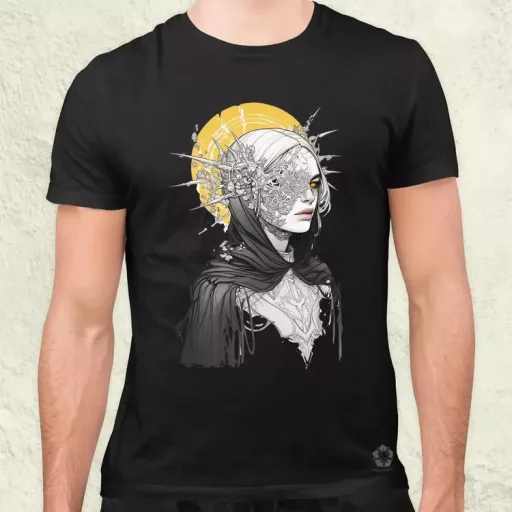 Dark cyberpunk portré v18 férfi póló