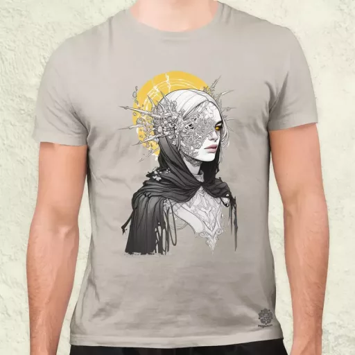 Dark cyberpunk portré v18 férfi póló