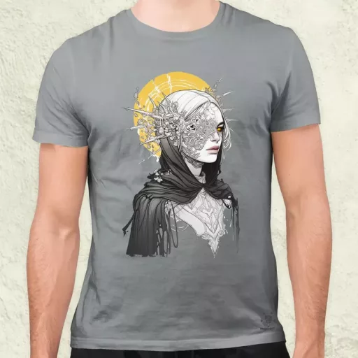 Dark cyberpunk portré v18 férfi póló