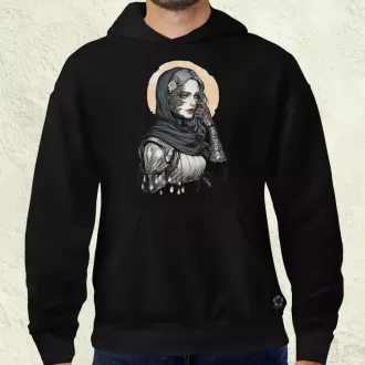 Dark cyberpunk portré v3 férfi pulóver