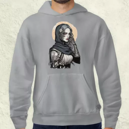 Dark cyberpunk portré v3 férfi pulóver