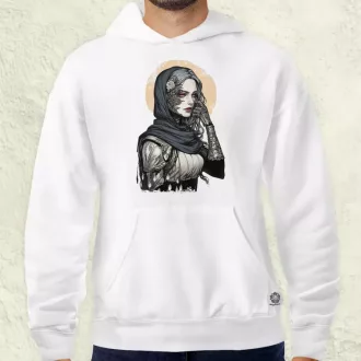 Dark cyberpunk portré v3 férfi pulóver