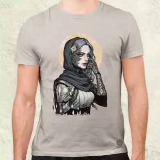 Dark cyberpunk portré v3 férfi póló