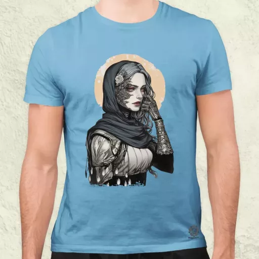 Dark cyberpunk portré v3 férfi póló