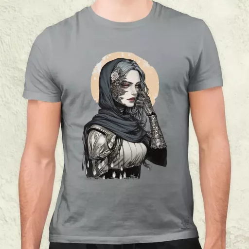 Dark cyberpunk portré v3 férfi póló
