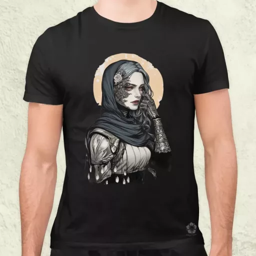 Dark cyberpunk portré v3 férfi póló