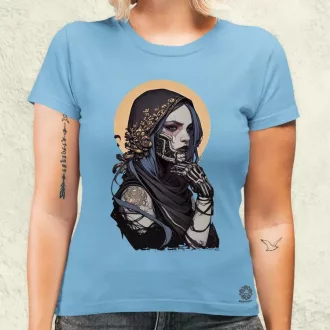 Dark cyberpunk portré v9 női póló