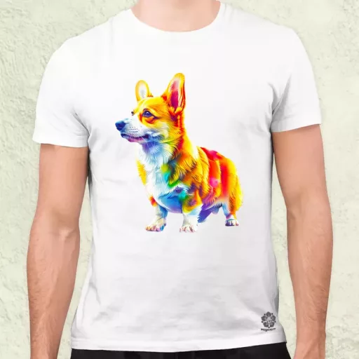 Origami Corgi v3 férfi póló