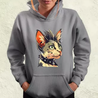 Punk cica v1 női pulóver