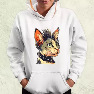 Punk cica v1 női pulóver
