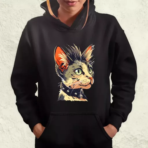 Punk cica v1 női pulóver