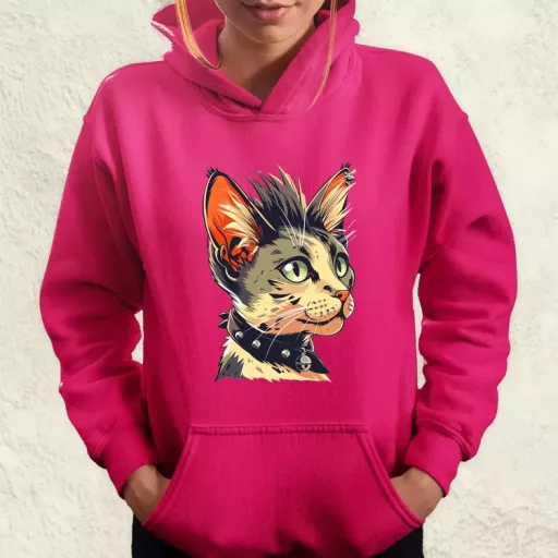 Punk cica v1 női pulóver