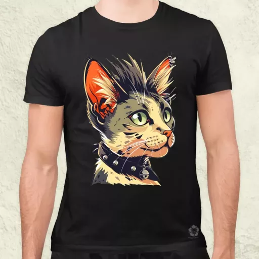 Punk cica v1 férfi póló