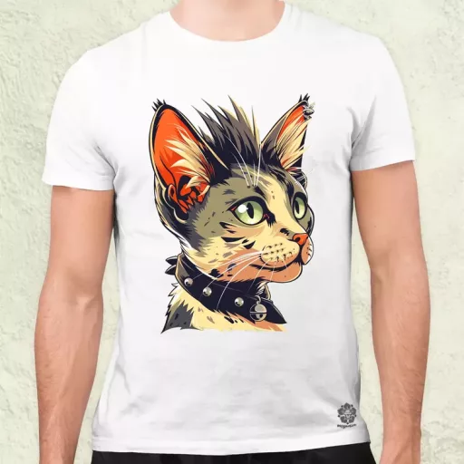 Punk cica v1 férfi póló