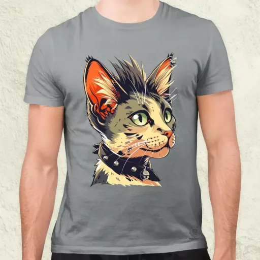Punk cica v1 férfi póló