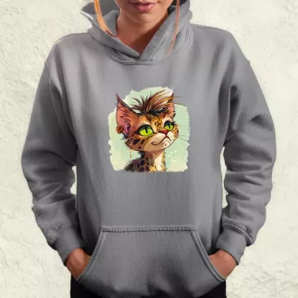 Punk cica v2 női pulóver