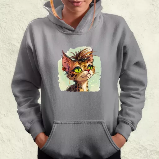 Punk cica v2 női pulóver