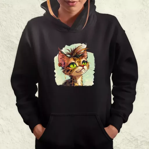Punk cica v2 női pulóver