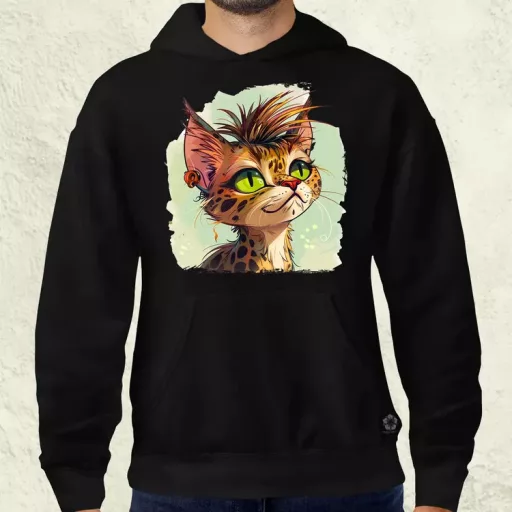 Punk cica v2 férfi pulóver