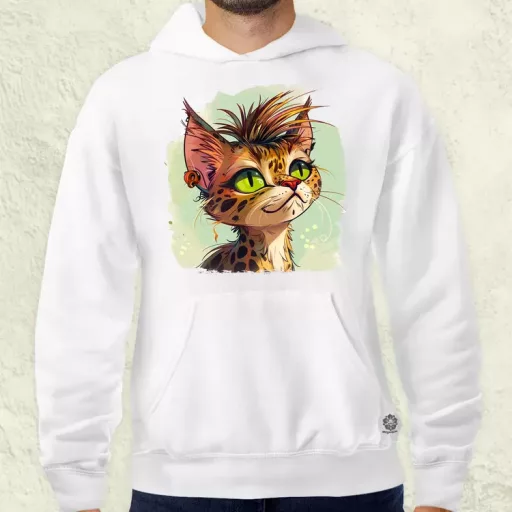 Punk cica v2 férfi pulóver