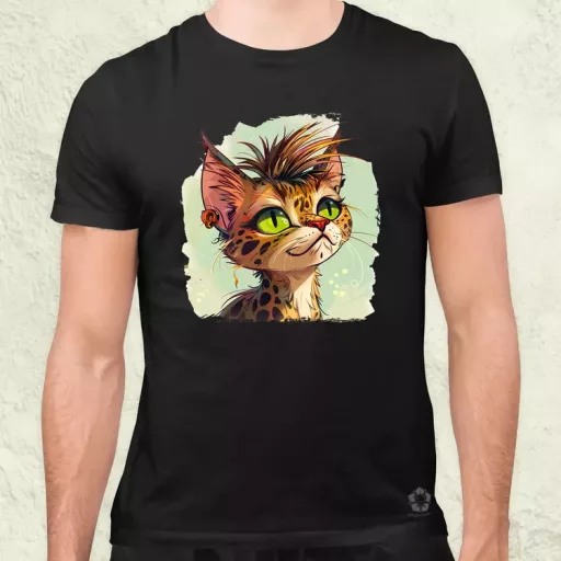 Punk cica v2 férfi póló