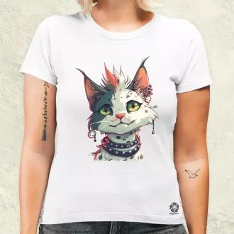 Punk cica v4 női póló