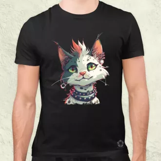 Punk cica v4 férfi póló