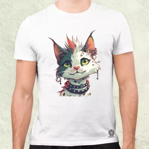 Punk cica v4 férfi póló