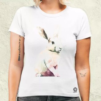 Absztrakt nyuszi női póló