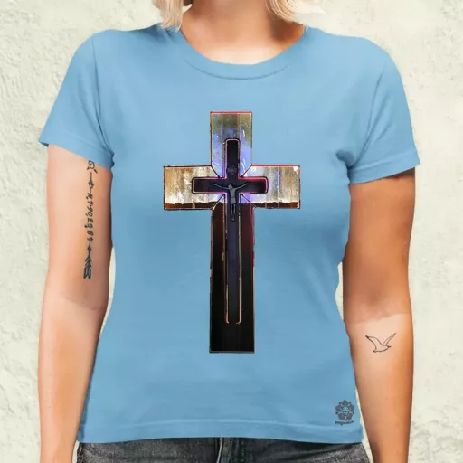 Modern kereszt fantázia v13 női póló