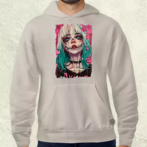 Anime koponya lány v1 férfi pulóver