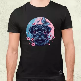 Mopsz és pillangó v1 férfi póló