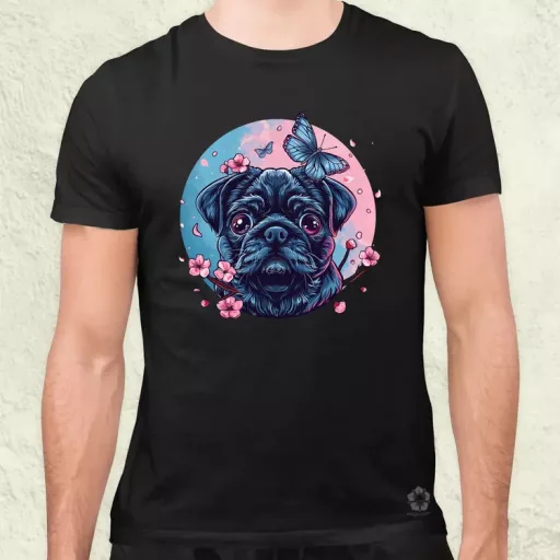 Mopsz és pillangó v1 férfi póló