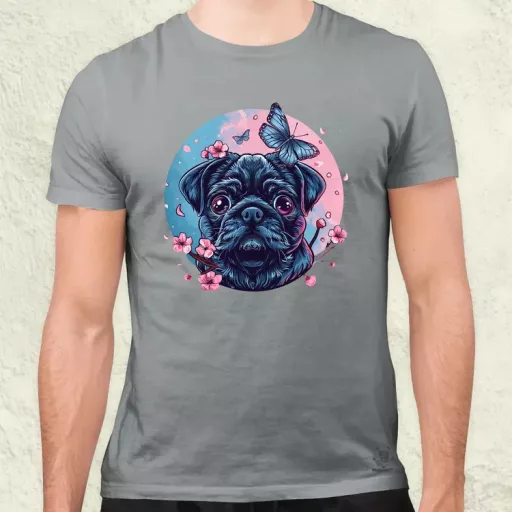 Mopsz és pillangó v1 férfi póló
