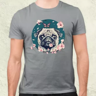 Mopsz és pillangó v2 férfi póló
