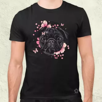 Mopsz és pillangó v3 férfi póló