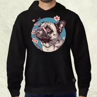 Mopsz és pillangó v4 férfi pulóver