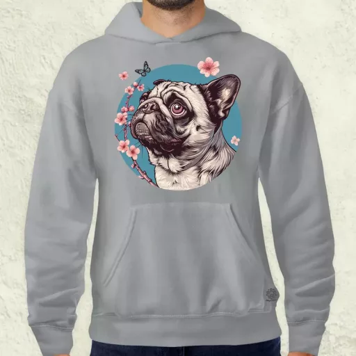 Mopsz és pillangó v4 férfi pulóver