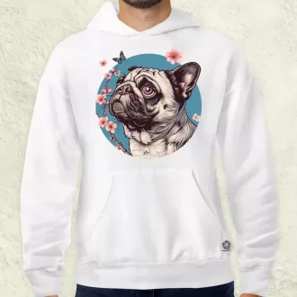 Mopsz és pillangó v4 férfi pulóver