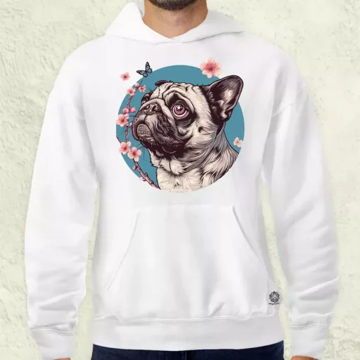 Mopsz és pillangó v4 férfi pulóver