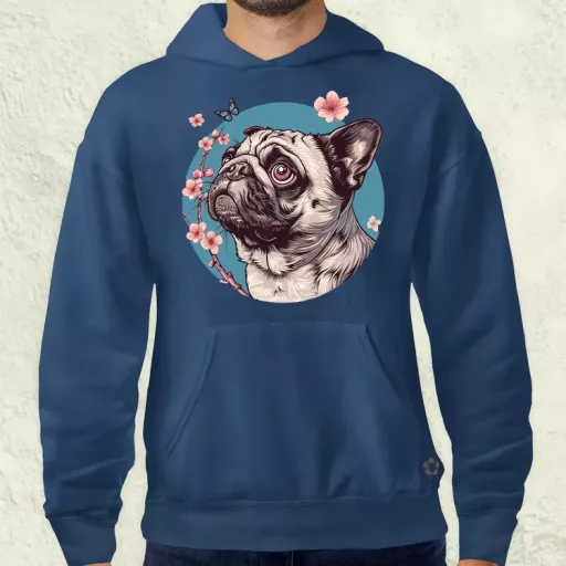 Mopsz és pillangó v4 férfi pulóver
