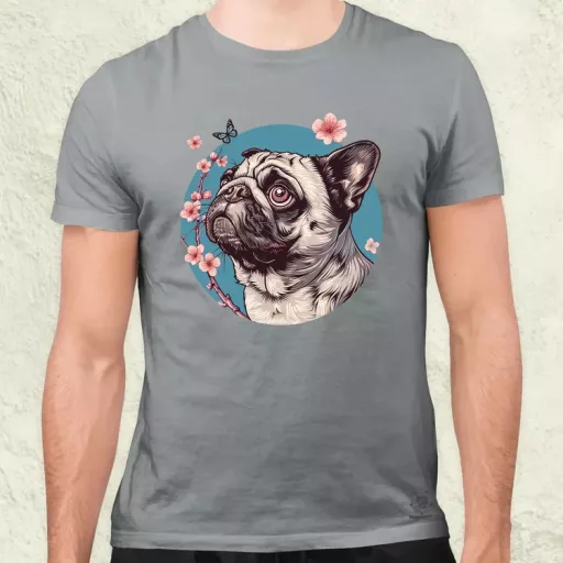 Mopsz és pillangó v4 férfi póló
