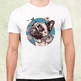 Mopsz és pillangó v4 férfi póló
